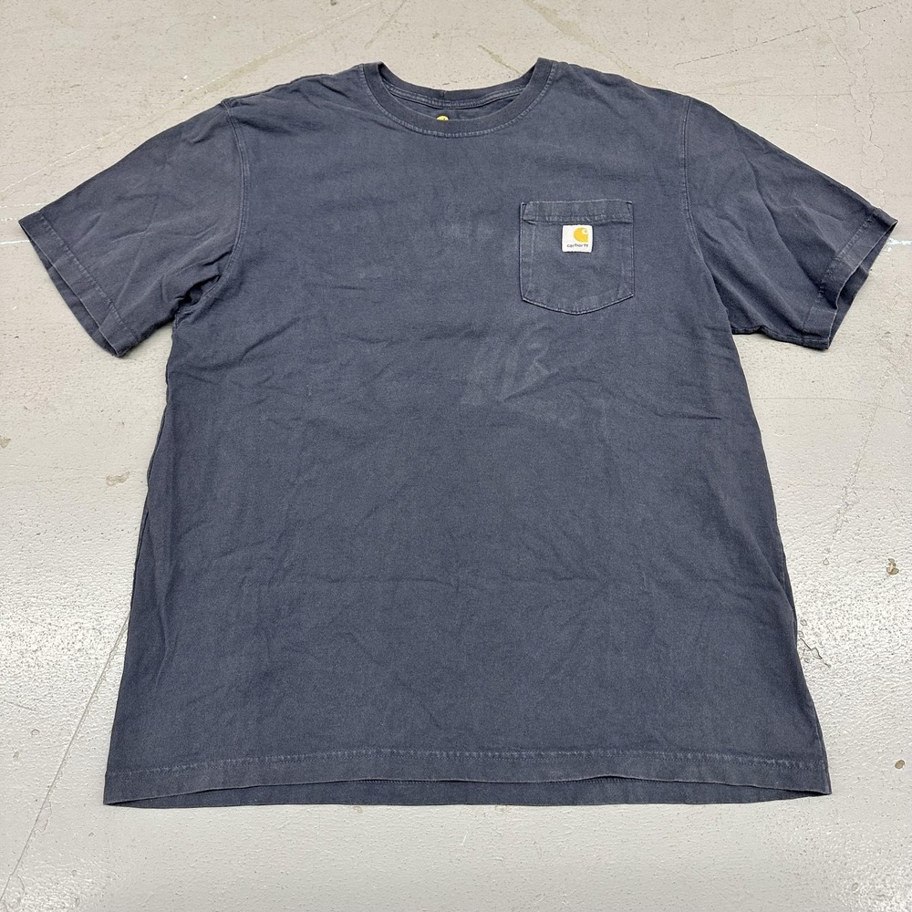 Carhartt Shirt Mens XL Gray Pocket Tagless Original Fit Workwear Tee Crewneck